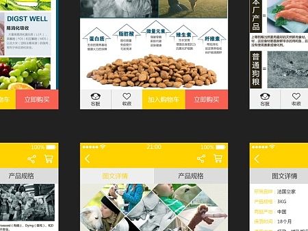 手机APP高保真原型图 所有原型图排版2 宠物类APP  高清高保真原型图 排版说明
