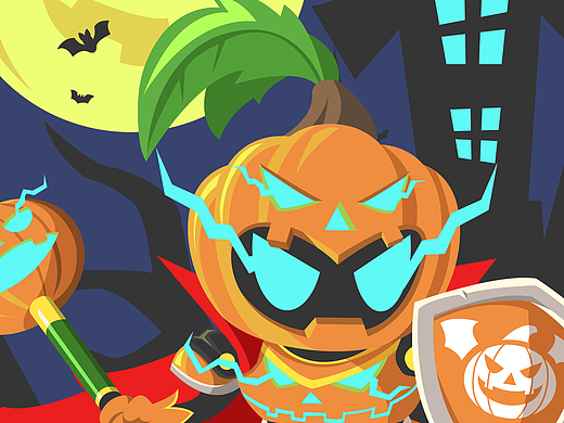 万圣节南瓜骑士