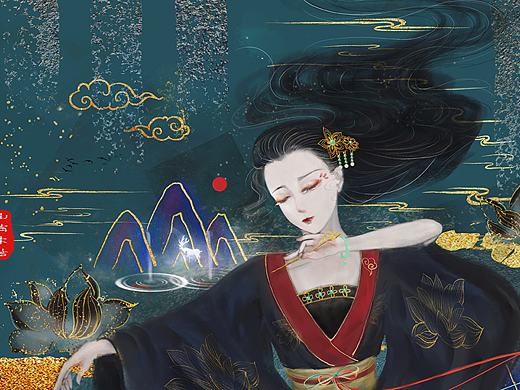簪女（个人主页-ZNDQ1NzMwNzY=） - 创作习作 - 站酷设计师山有木兮wyc原创素材 - 站酷ZCOOL