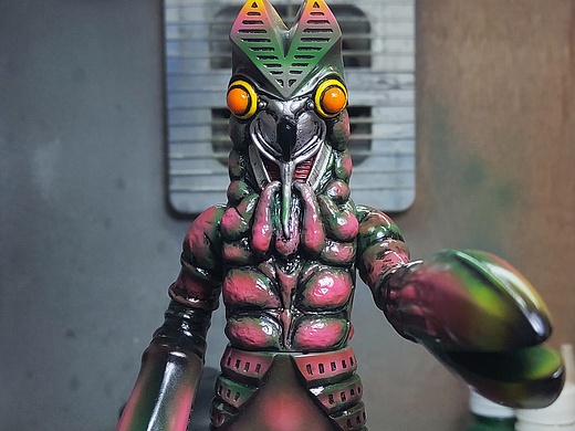 撒旦比特尔"重涂#手工艺-其他手工艺35012年前喷涂作品"巴尔坦星人"手