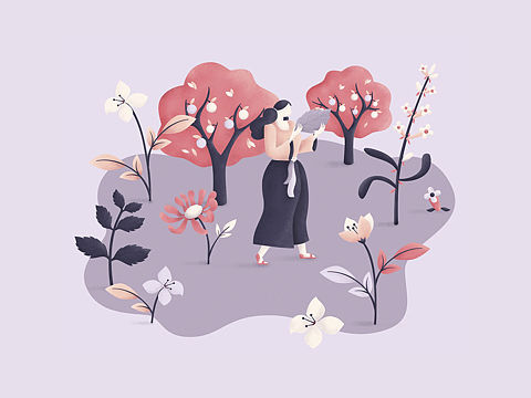 茶叶包装插画