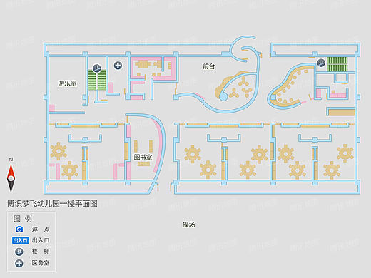 腾讯地图矢量平面图样例