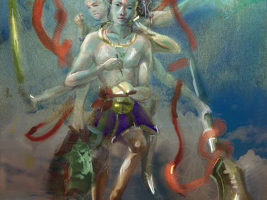 大一学生萌新画画哪咤