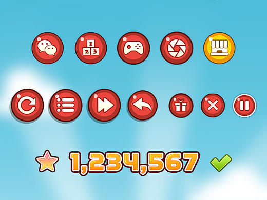 手机游戏UI－春花精神病院