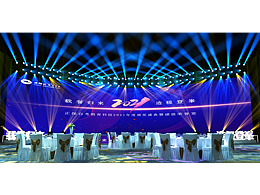 一个年会的简单布置效果