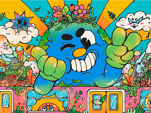 小花浪X《苔藓之车》2023卷宗绿色出行电子公交卡设计