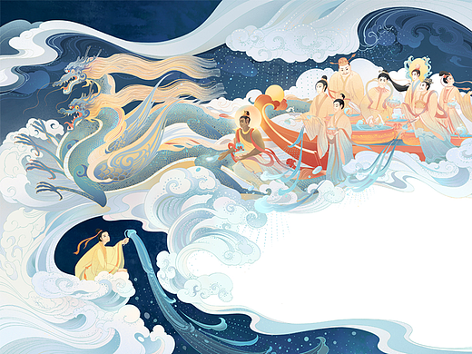 聊斋系列插画绘本《雷曹》