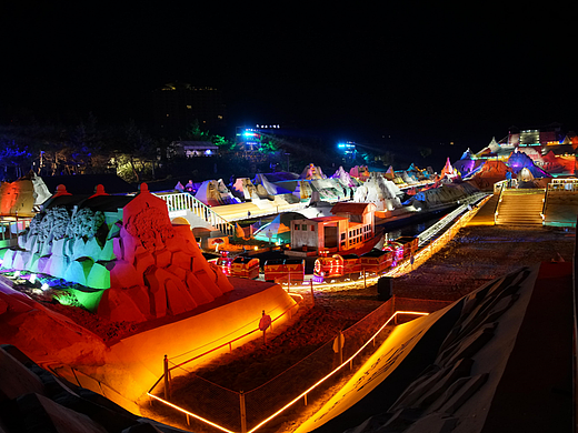 舟山国际沙雕艺术节-光影设计