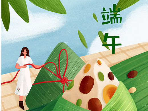 端午节（个人主页-ZNjAwMzYzMjQ=） - 商业插画 - 站酷设计师夏木插画原创素材 - 站酷ZCOOL