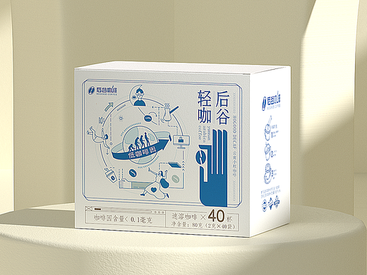 咖啡包装设计-咖啡因-黑咖啡饮料丨后谷咖啡-火麒麟