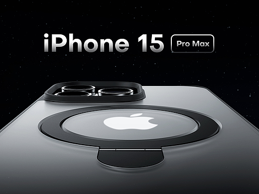 iPhone 15 Pro Max 手机壳丨亚马逊工作渲染