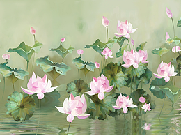 禅意荷花