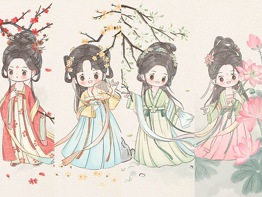 十二花神插画合集上 