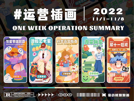 一周运营插画总结|开屏，banner，弹窗