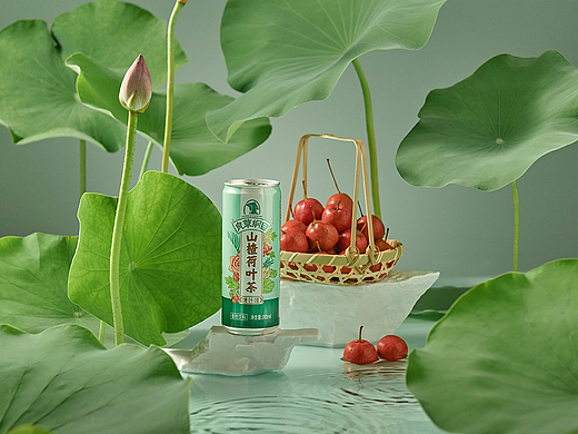 山楂荷叶茶饮品拍摄