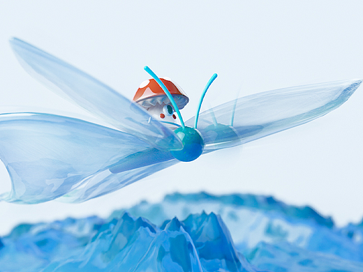 Blender-飞蛾与蘑菇