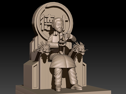 冬至吃汤丸咯!数字雕像