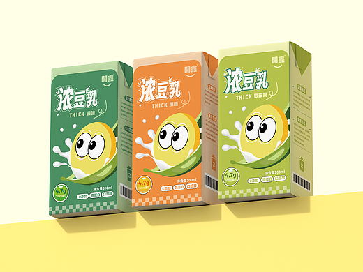 每天“豆”有你！開鑫浓豆乳主打一个陪伴。（个人主页-ZNjY0ODczODA=） - 商业插画 - 站酷设计师体重很轻原创素材 - 站酷ZCOOL