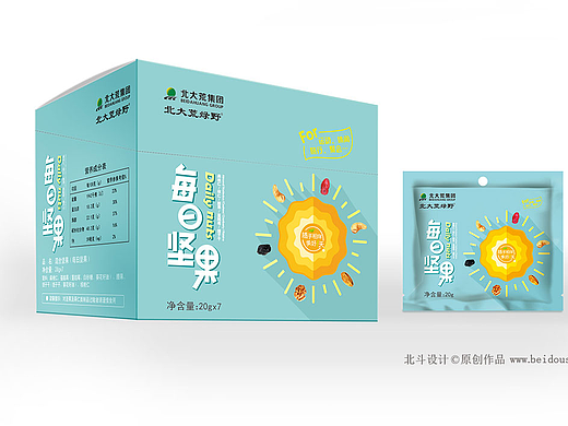 北大荒每日坚果品牌包装设计