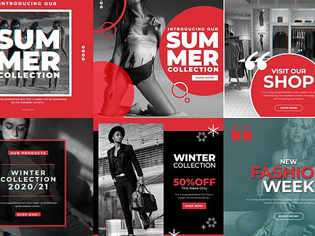 AE模板|时尚字幕广告大牌大片模特节奏动感设计文字画