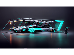 AIGC 科幻交通工具