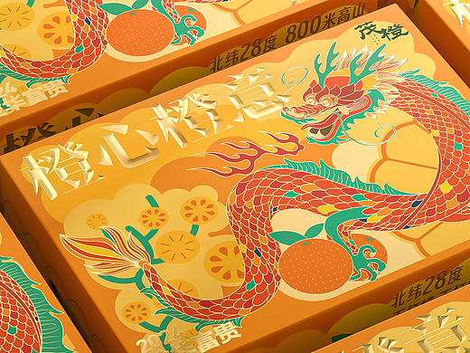 茂橙龙年礼盒设计 | 美域盛华