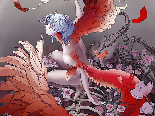 《囚鸟》（个人主页-ZNjE5NTA5NTI=） - 商业插画 - 站酷设计师叶迦原创素材 - 站酷ZCOOL