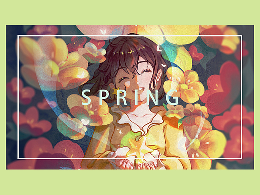 四季插画--四时四景