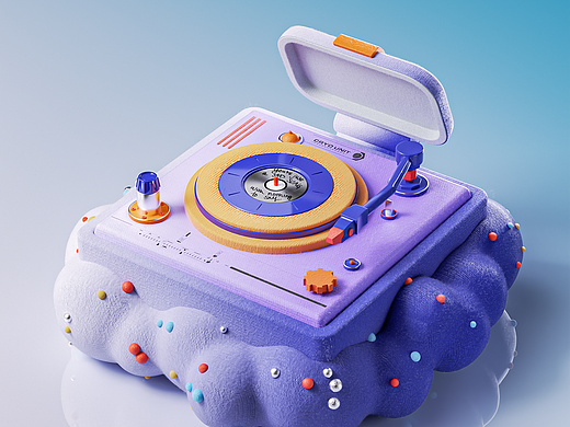 Cloud record player || 创意唱片机