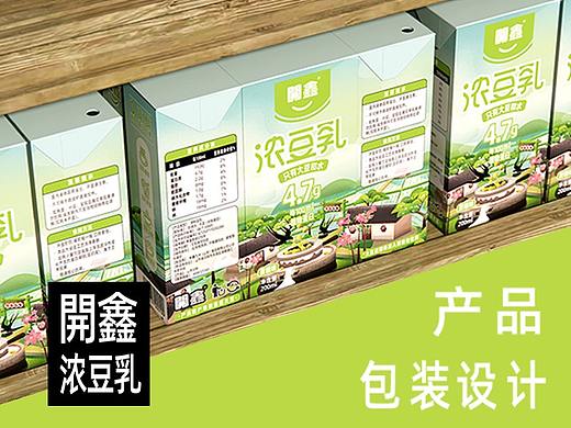 開鑫浓豆乳包装设计 | 開鑫四季农庄