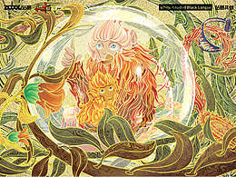 白头叶猴——插画设计