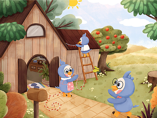 儿童绘本插画 无字绘本