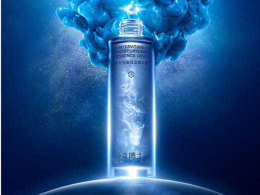 凌博士水光充盈保湿精华露创意KV