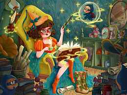 抓到你了~原創(chuàng)插畫