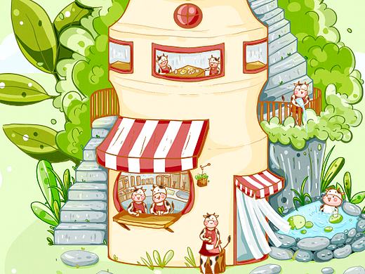 #六一儿童节 #童年零食 -微景观创意原创插画