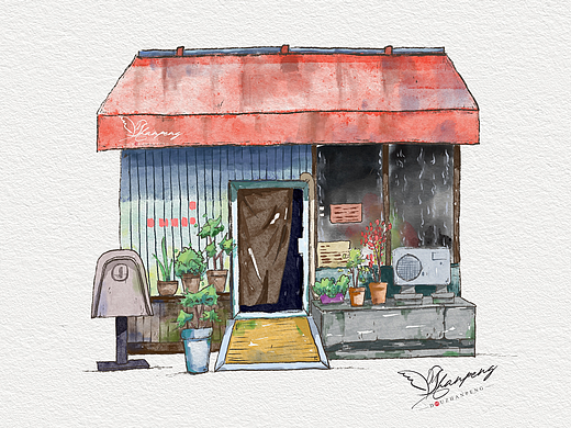 小屋手绘练习（个人主页-ZNjg0NzA4MzY=） - 创作习作 - 站酷设计师窦占鹏原创素材 - 站酷ZCOOL