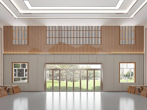 郑州学校大厅设计-功能及造型建设