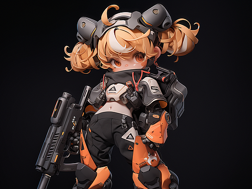 AI绘画机能女孩
