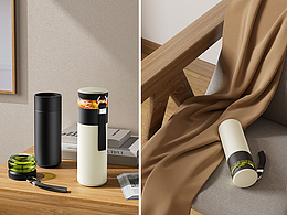 三組保溫杯產(chǎn)品渲染 