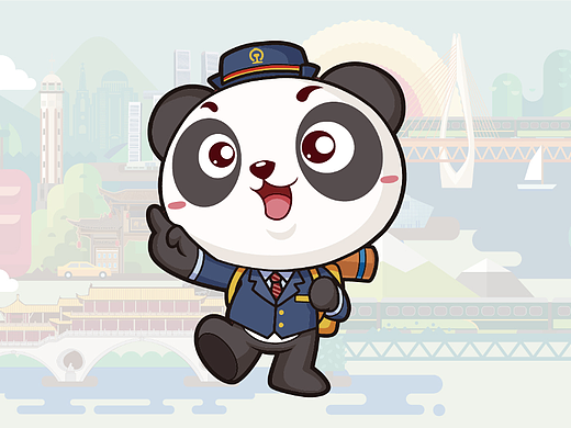 熊猫专列IP（个人主页-ZNjA5Mjc2NjQ=） - 商业插画 - 站酷设计师莱茵客原创素材 - 站酷ZCOOL