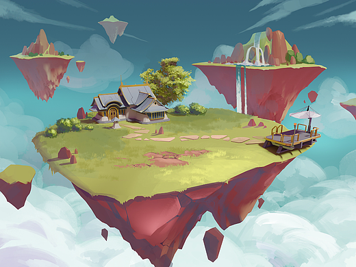 练习-浮空岛