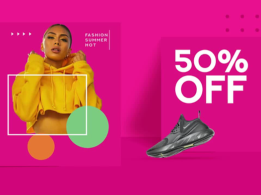 AE模板 | 彩色海报市场促销宣传片