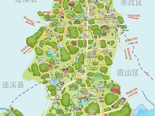 湛江麻章导览地图