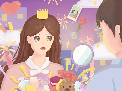 双十一购物海报设计--浪漫紫色