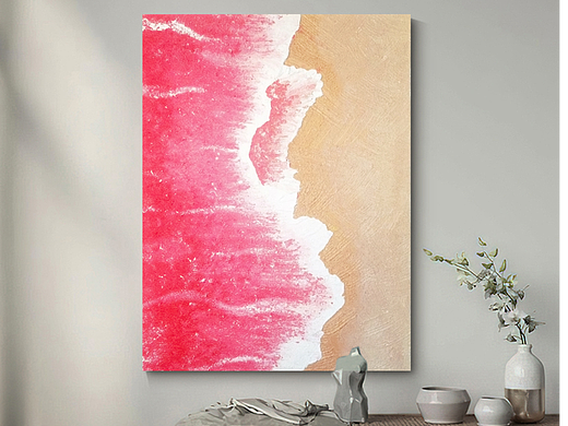 石英砂肌理画丙烯画 室内家居装饰画