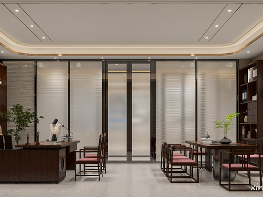 办公空间--现代与中式的完美结合