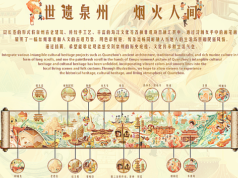 《世遗泉州 烟火人间》——泉州城市插画长卷