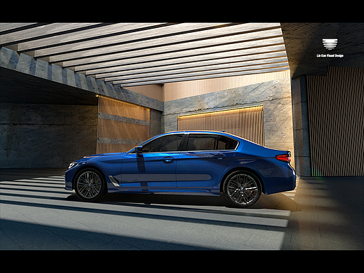 汽车渲染—BMW 5 series/Lexus ES