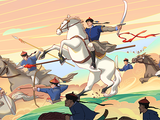 武将IP设计及延展-墙绘/动作/雕塑/连环画