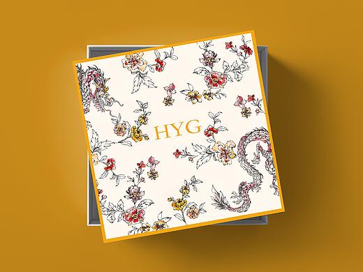 HYG原创 | 中国龙纹.花卉×钢笔淡彩